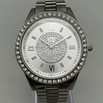 Jbw Mens Watch 39MM Silver Tone Crystals Stainless J6303A New Battery 7.25". Fixed Price $59.49.