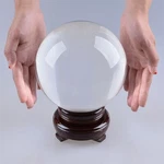 Longwin 150MM Clear Crystal Ball 6INCH Glass Sphere Photo Prop Free Stand. Fixed Price $57.99.