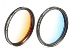 K&f Concept Set Of 2 58MM Graduated Blue Orange Camera Lens Filters W/ Cases. Fixed Price $9.95.