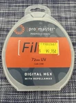 Promaster 72MM Uv Hgx Lens Filter - Code 2398 Repellamax. Fixed Price $29.99.