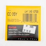 Kodak CC05Y Wratten Gelatin Filter 75MM (3 Inch) Square 149 6769 - New. Fixed Price $6.95.