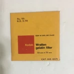 Kodak Wratten Gelatin Filter 75MM X No N.d. 0.70 149 6371. Fixed Price $14.95.