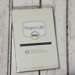 Project Life (60) Midnight Edition 4X6 Cards Scrapbooking Colors Craft Paper. Fixed Price $9.99.