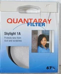 Quantaray Skylight 1A 67MM Filter Made In Japan. Fixed Price $7.77.