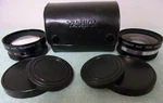 Vintage 1980S Yashica Yashikor Aux Telephoto And Wide Angle 1:4 Lens Set. Fixed Price $20.00.