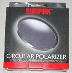 Sunpak Circle 49MM Circular Polarizer Lens Filter Open Box. Fixed Price $9.95.