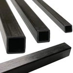 (2) Pultruded Square Carbon Fiber - 10MM X 1000MM Tubes. Fixed Price $61.40.