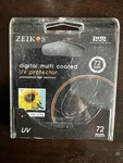 Zeikos ZE-UV72 Mm Filter. Fixed Price $10.00.