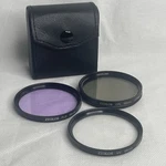 Zeikos Uv Fld Cpl Camera Lens Filters All 58MM Japan Optics & 3 Tier Carry Case. Fixed Price $8.81.