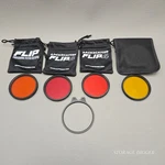 4 Underwater Color Correction Filters For Gopro Flip And Tiffen 55MM W/ Holder. Fixed Price $90.00.