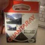Quantaray Circular Polarizer Filter 58MM 24-166-7450 4745 C-pl Threaded. Fixed Price $10.00.