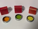 Leica Leitz Wetzlar Assorted (3) Color Lens Filters Summarit 5CM F/1.5 In Boxes. Fixed Price $140.00.