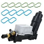 Oil Cooler Filter Adapter Housing Gasket Set For Dodge Jeep Chrysler 68105583AF. Fixed Price $69.98.