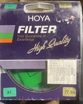 72MM Hoya B-77GRX1-GB Green Filter. Fixed Price $30.00.