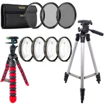 58MM Macro Filter + Uv Cpl Nd Flexible Tripod For Canon Eos 700D 1200D 1300D. Fixed Price $39.99.