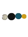 4 Ea. Round Glass Filter Permacolor Black,blue,yellow. Fixed Price $8.01.