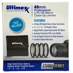 Ultimaxx 49MM Macro Close-up Filter Kit +2 +4 +10 Hd Diopter Lens Set & Case. Fixed Price $14.98.