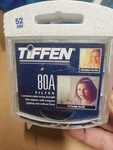 Tiffen Blue 80A 49MM Filter. Fixed Price $14.99.