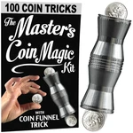100 Tricks Masters Coin Magic Kit + 2 Dvd Set Metal Funnel Close Up Course. Fixed Price $39.95.