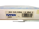 New Tiffen 4X4" Coral 1/4 Soft-edge Graduated Filter Se 44CGCO14S. Fixed Price $350.00.