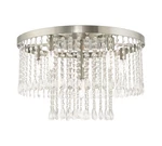 Livex Lighting 51070 Elizabeth 6 22"W Flush Mount Waterfall - Nickel. Fixed Price $501.96.