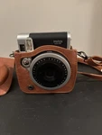 Fujifilm Instant Camera Instax Mini 90 Neo Classic Brown Case Strap No Charger. Fixed Price $149.00.