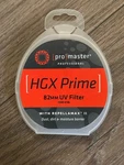 Promaster 82MM Hgx Prime Uv Filter (code 6746). Fixed Price $50.00.