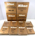 (12) Nikon 62MM Filter Lens Box & Glass Case Only Japan In Lot. Fixed Price $24.97.