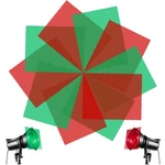 Sakolla 10PCS Christmas Gel Filter, & Transparent Film RED+5GREEN. Fixed Price $15.01.
