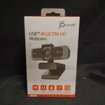 Brand New J5CREATE 4K Wide Angle Webcam With Microphone Privacy Cover. Fixed Price $60.00.