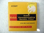 Kodak Color Compensating Filter CC50Y 2" X Gelatin Wratten New $8.55. Fixed Price $8.55.
