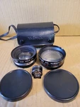Yashica Yashikor Aux Telephoto And Wide Angle 1:4 Lens Set Case & Finder. Fixed Price $24.99.