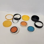 Kodak Series V Blue Drop-in Kodachrome Filter Photoflood Made Usa + Others Lot. Fixed Price $25.00.