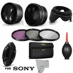 Pro 55MM Wide Angle Macro Lens +2X Hd Zoom Filters For Sony FDR-AX53. Fixed Price $158.48.