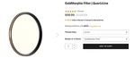 Polar Pro Goldmorphic Filter Quartzline. 67MM. Fixed Price $75.00.