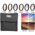 Vivitar 40.5MM Graduated Color Multicoated 6-PIECE Filter Set With Fold-up. Fixed Price $18.95.