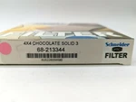 New Schneider 4X4" Chocolate Solid Color Glass Filter Mfr #68-213344. Fixed Price $250.00.