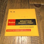 Kodak Wratten No. 2A Gelatin Filter - 75MM 3X3" Square. Fixed Price $19.99.