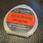 Promaster 49MM Digital Hgx Prime Ultraviolet Uv Filter. Fixed Price $40.00.