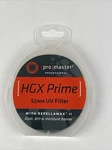 Promaster #6697 Hgx Prime Uv Filter 52MM W/repellamax New In Box. Fixed Price $16.00.