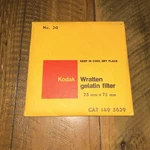 Kodak Wratten No. 30 Gelatin Filter - Cat 149 5639 75X75MM 3X3" Square. Fixed Price $12.99.