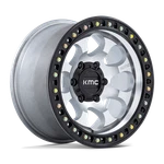 17X8.5 Kmc KM550 Riot Sbl 6X5.5 10MM Machined W/ Satin Black Lip. Fixed Price $370.00.