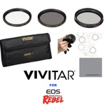 58MM Cpl UV-ND4 Filter Kit For Canon Eos Rebel T6 T3 T4I T5I T7 SL1 SL2 Xsi. Fixed Price $26.34.