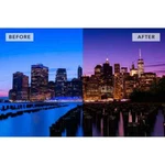 Tiffen 4" X Graduated Twilight 2 Filter - Coloring Select Areas. Fixed Price $250.00.