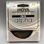 Hoya Alpha Cir-pl 62MM Circular Polarizer Camera Lens Filter Hdslr Sealed. Fixed Price $18.50.