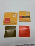 Kodak Wratten Gelatin Filters 3" Square No. 106 And 90 Brown/orange- Used Nice. Fixed Price $11.99.