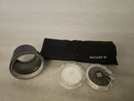 Sony 58MM Kit Mc Circular Pl Filter, Protector, Lens Pouch, & Hood. Fixed Price $17.50.