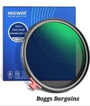 Neewer 58MM True Color Polarizer Filter Hd Optical Glass Aluminum Frame Variable. Fixed Price $33.29.