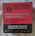 Crystal Optics Ltd Edition Digital Camera Video Piece Filter KIT,JAPAN,34MM. Fixed Price $6.50.
