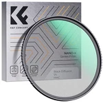 K&f Concept Black Diffusion 1/4 Filter Mist Cinematic Effect 49/52/55/58/67/77MM. Fixed Price $32.99.